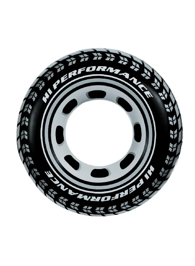 INTEX Giant Tire Inflatable Tube Black and White 36 Inch 59252